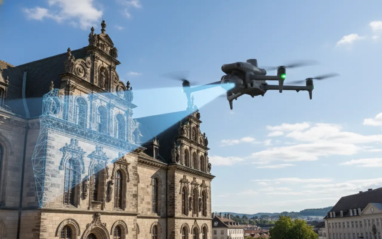 Capture de données aériennes par drone